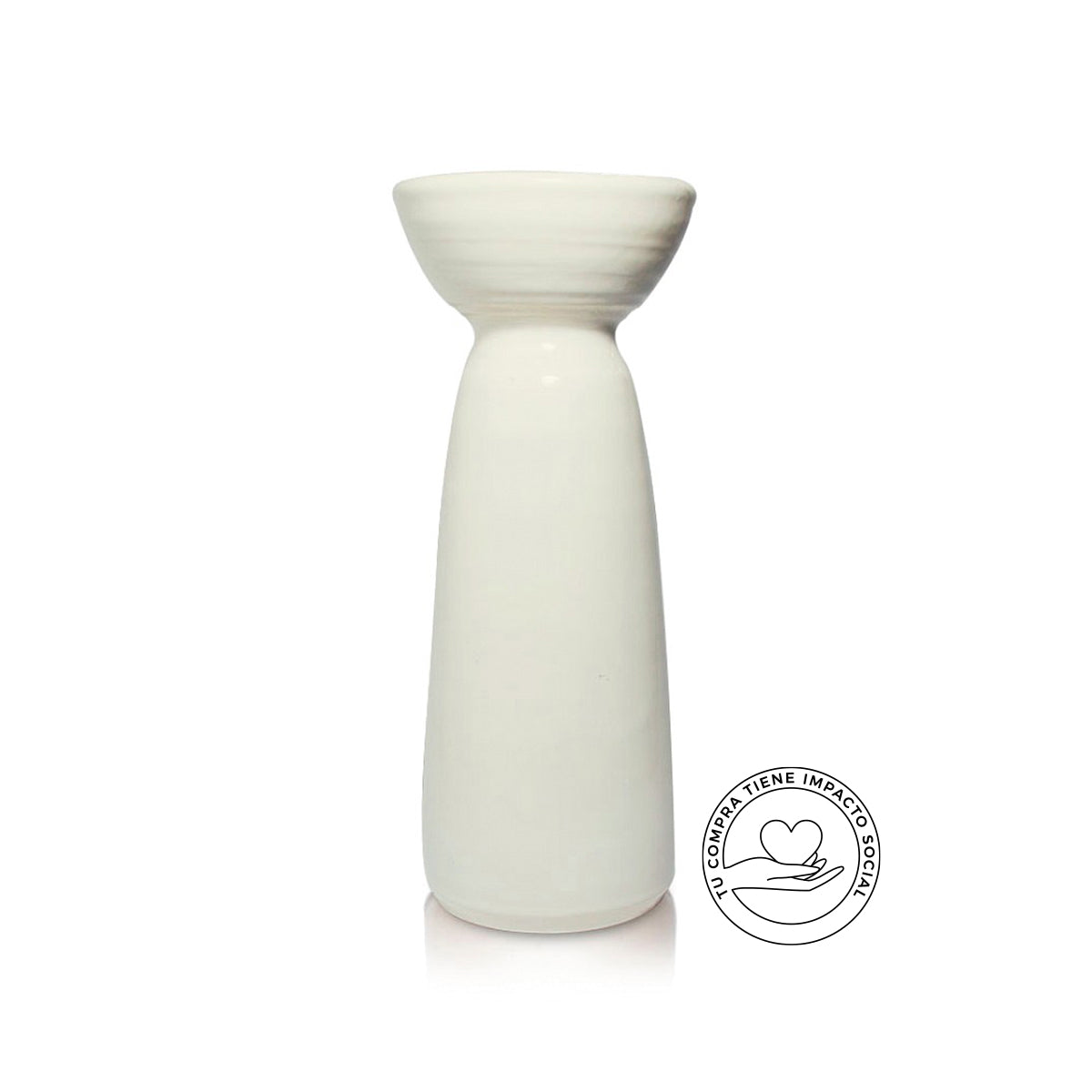 CANDELABRO HANDMADE MEDIANO OFF WHITE