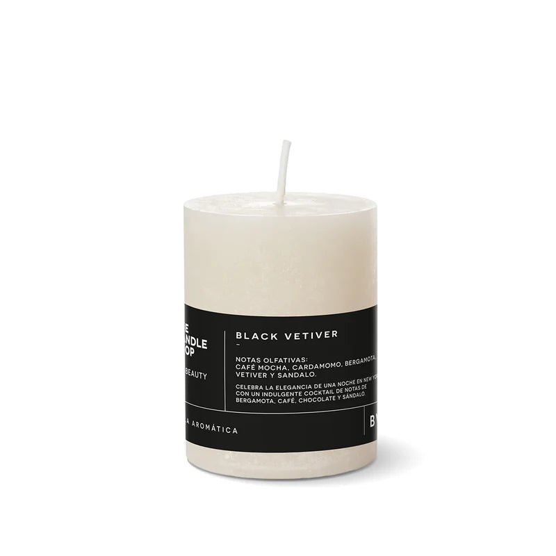 VELA AROMÁTICA BLACK VETIVER 6 X 10