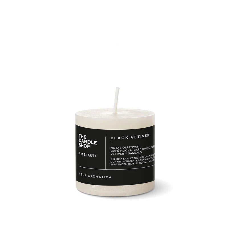 VELA AROMÁTICA BLACK VETIVER 6 X 6