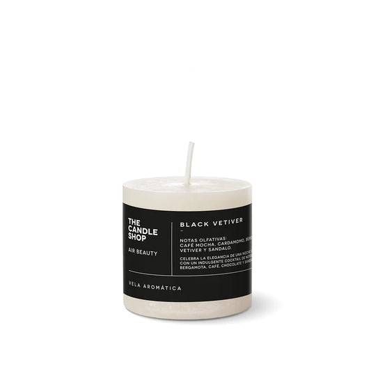 VELA AROMÁTICA BLACK VETIVER 6 X 6