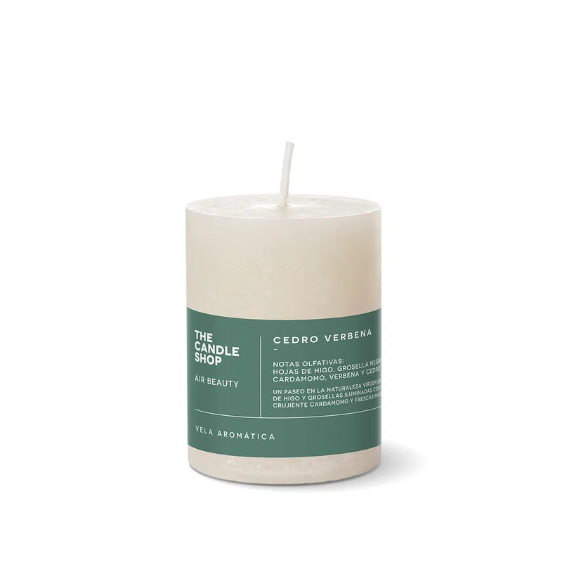 VELA AROMÁTICA CEDRO VERBENA 6 X 10