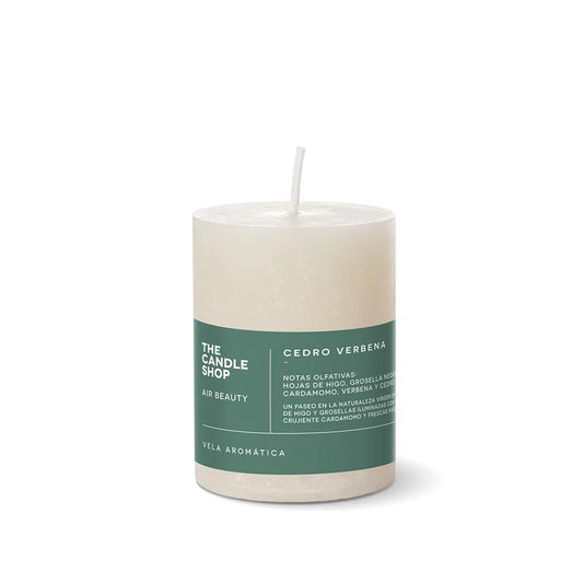 VELA AROMÁTICA CEDRO VERBENA 6 X 10