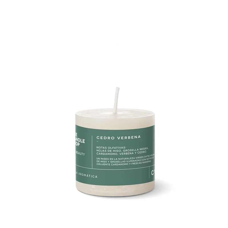 VELA AROMÁTICA CEDRO VERBENA 6 X 6