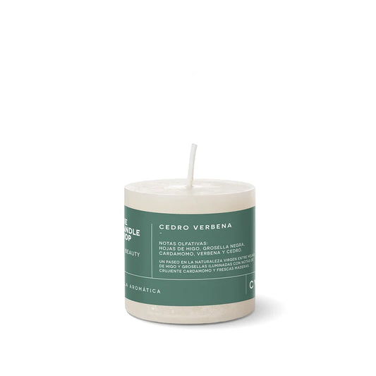VELA AROMÁTICA CEDRO VERBENA 6 X 6