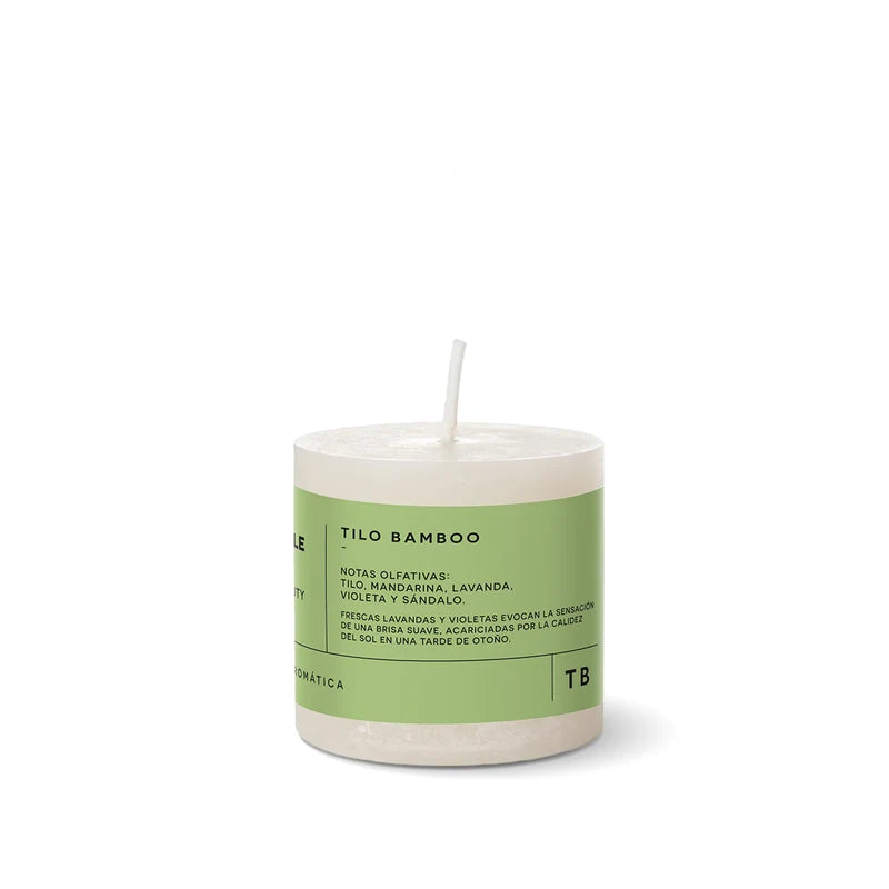 VELA AROMÁTICA TILO BAMBOO  6 X 6