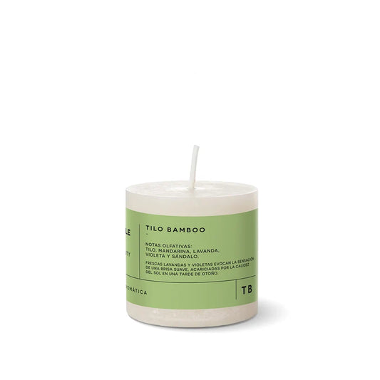 VELA AROMÁTICA TILO BAMBOO  6 X 6
